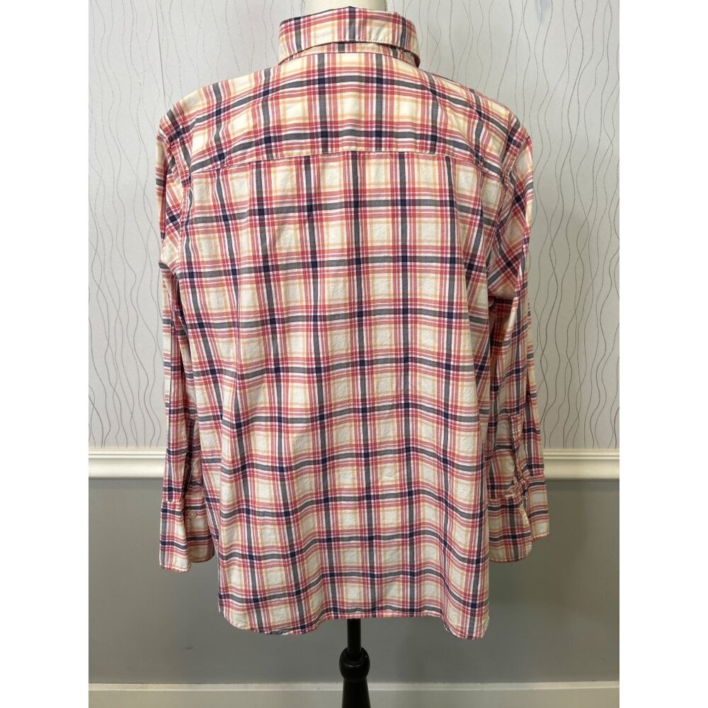 Lands’ End Women’s Plus 18W Plaid‎ Long Sleeve Button Up Shirt - Picture 5 of 11